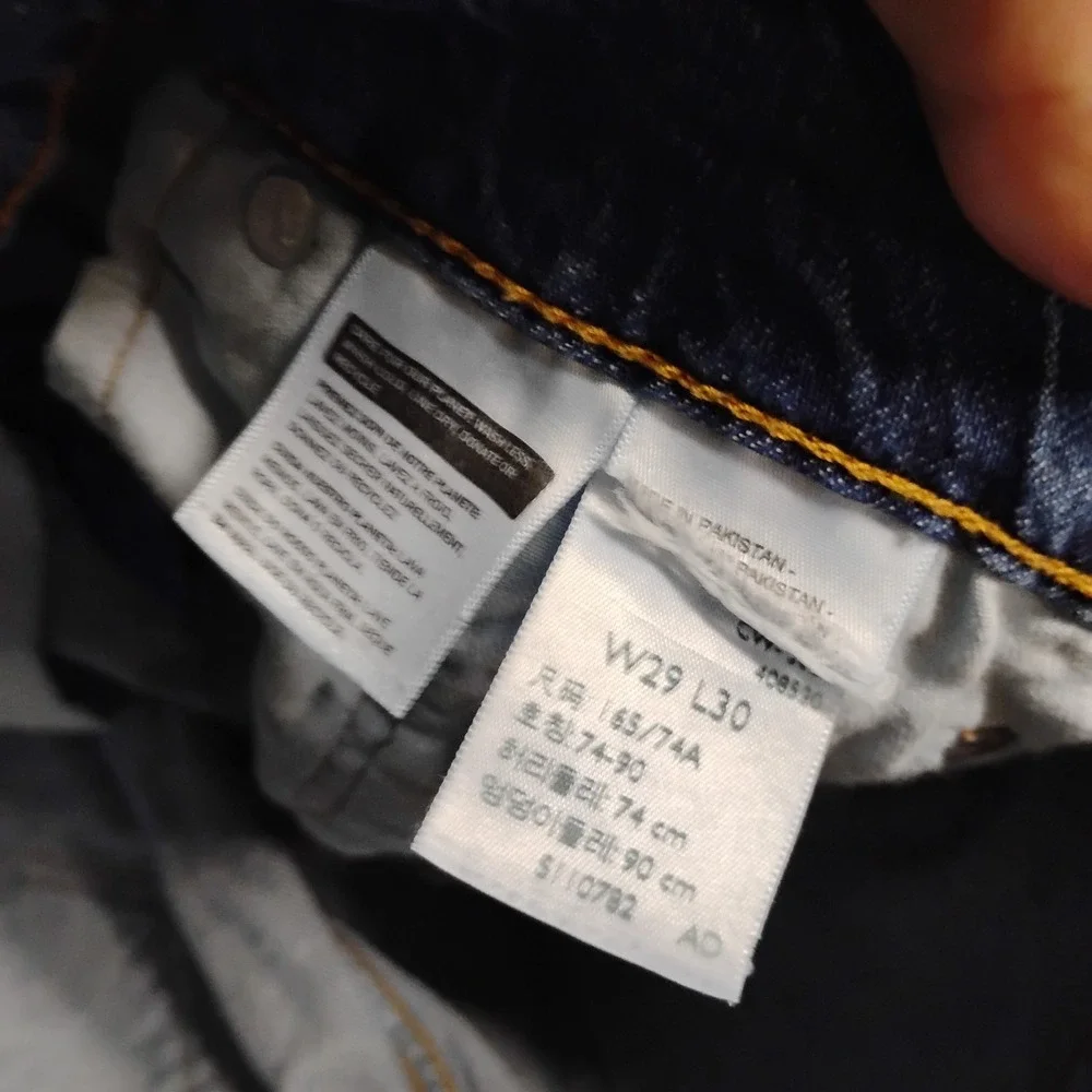 Levis 505 Jeans Mens 29x30 Blue Straight Denim Cotton Western Ranch Cowboy Farm